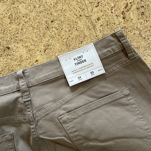 NEW Flint And Tinder 365 Tapered Fit Stretch Chino Pants 34x32 - Picture 5 of 5